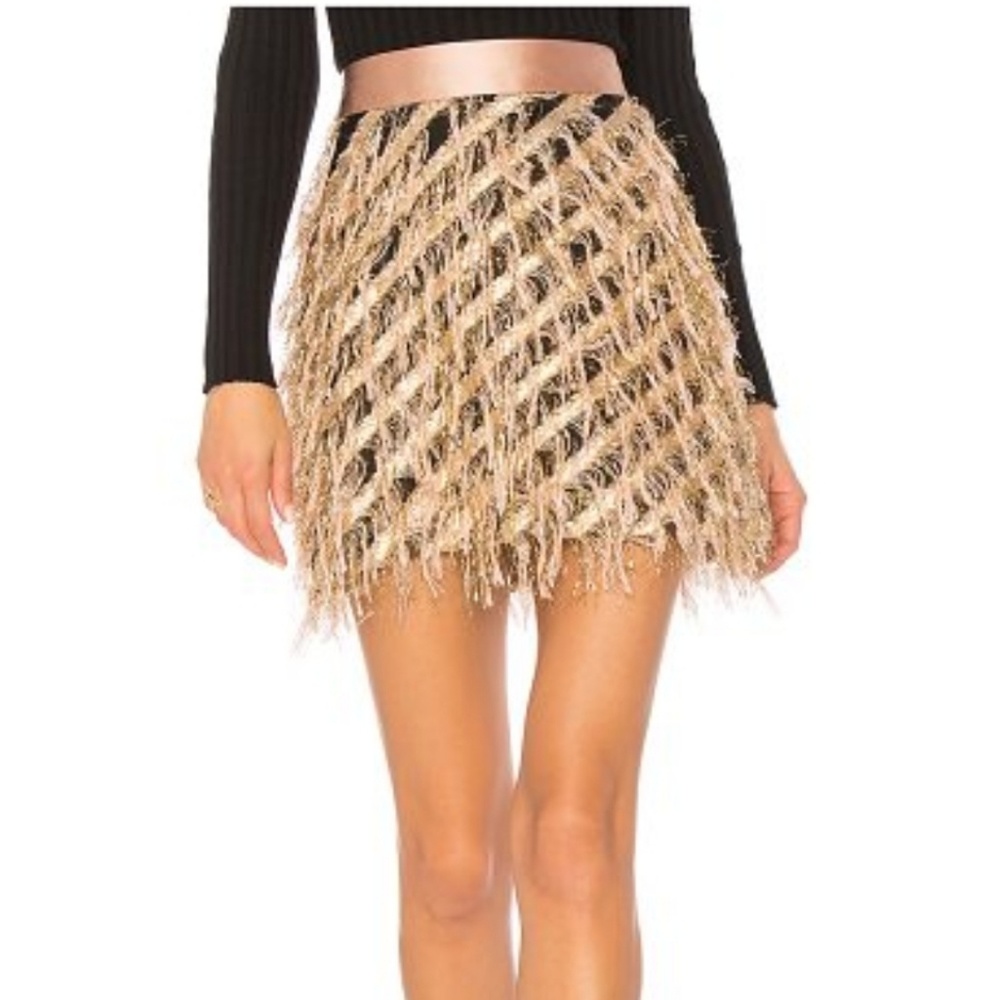 Milly Diagonal Modern Mini Skirt NWOT 10